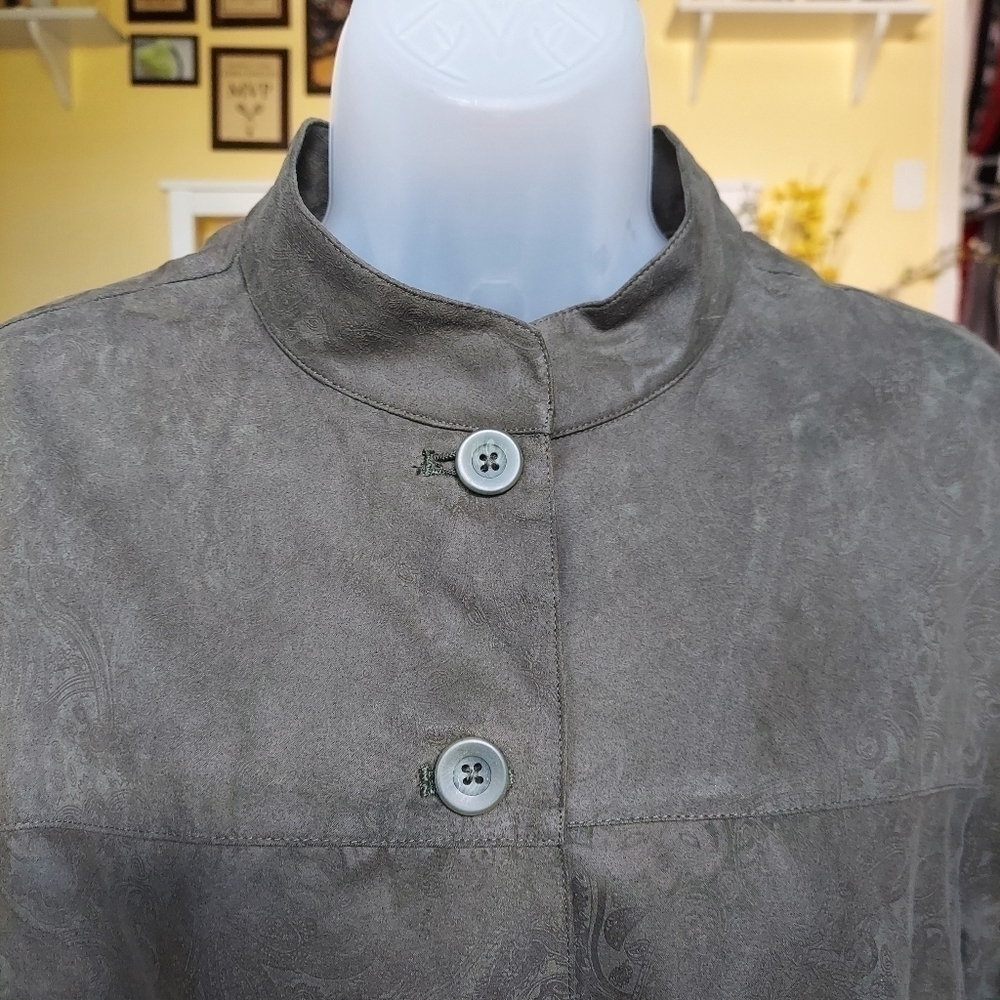 Jaclyn Smith Stand Collar Blazer Jacket - Picture 7 of 15